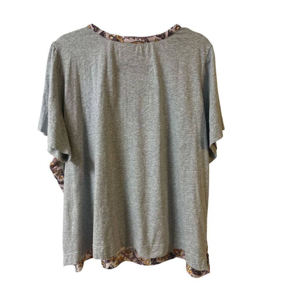 Anthropologie Top By Tiny Patchwork Front Sz 1x - image 4